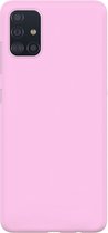 xoxo Wildhearts siliconen hoesje geschikt voor Samsung Galaxy A71 - Roze gekleurd hoesje - Pantone kleur - Backcover - verkrijgbaar in verschillende kleuren - Roze