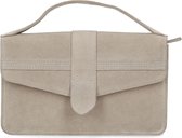 Sacha - Beige suède schoudertas