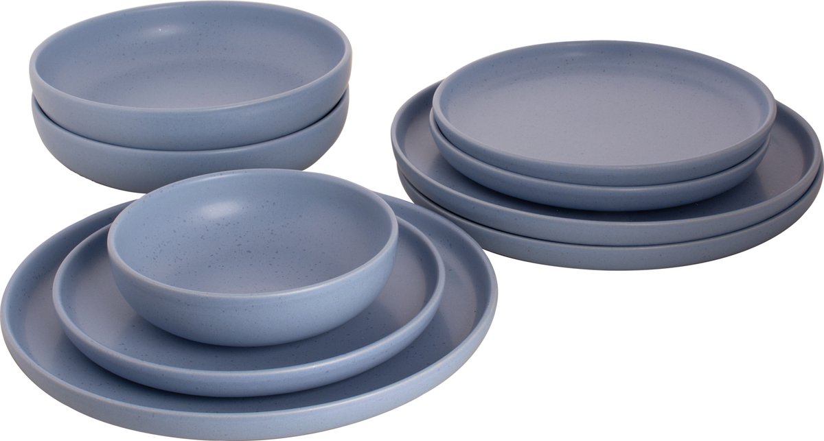 Palmer Serviesset Sandy Loam Stoneware 6-persoons 24-delig Blauw