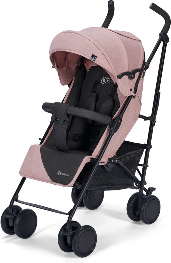 Foto: Kinderkraft siesta parapluwagen tot 22 kg lichtgewicht en compacte reiswandelwagen met verstelbare rugleuning uitschuifbare kap en verstelbare voetsteun geschikt vanaf 6 maanden eenvoudig op te vouwen en te vervoeren roze