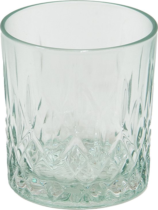 Clayre & Eef Waterglas 300 ml Groen Glas Drinkbeker