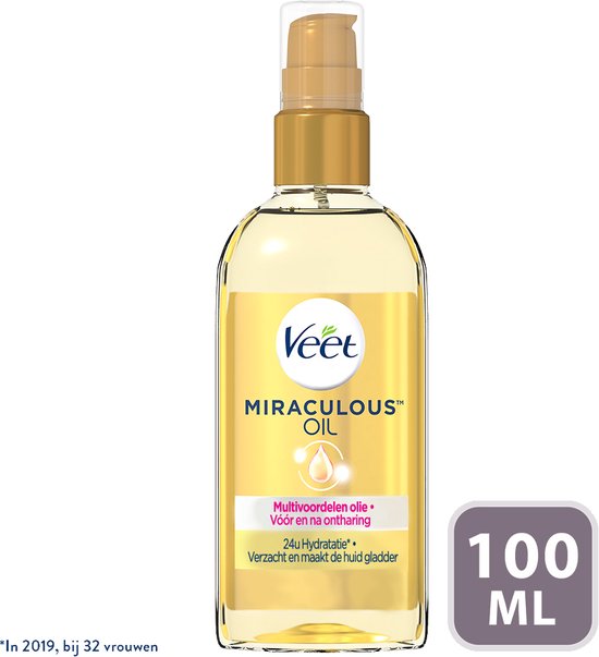 Veet Voedende Olie - Voor & na ontharing - Miraculous Arganolie - 100 ml