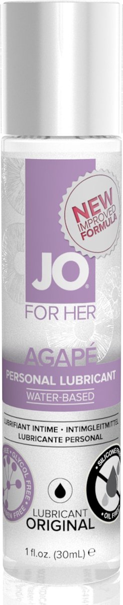 Goedkoopste System JO - For Her Agape Glijmiddel Op Waterbasis - 30 ml