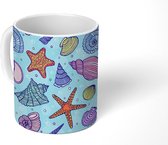 Mok - Koffiemok - Schelp - Ster - Water - Mokken - 350 ML - Beker - Koffiemokken - Theemok