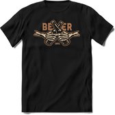 Beer forever | Feest kado T-Shirt heren - dames | Bruin | Perfect drank cadeau shirt |Grappige bier spreuken - zinnen - teksten