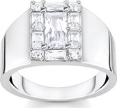 Thomas Sabo Dames Dames ring 925 sterling zilver sterling zilver Zirkonia 54 Zilver 32020619