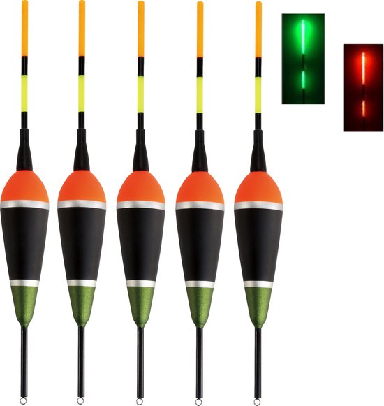 Dobbers LED kleurwissel Smart 6g / Beetdetectie (5x stuks) Maat S / zonder batterijen