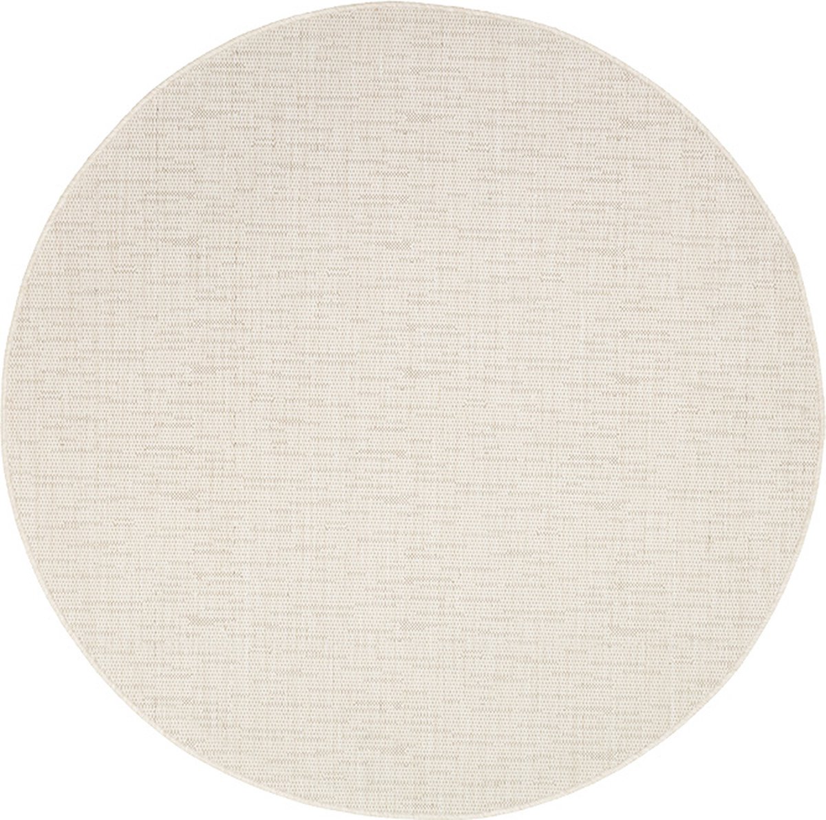 Fraai Rond buitenkleed - Malta Melange Creme - Ø 160cm