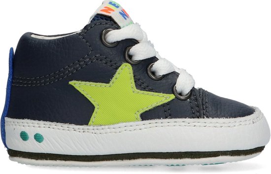 Chaussures Bébé Bunnies JR Zukke Soft Garçons - Blauw - Cuir - Lacets