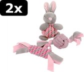 2x PUPPY SPEELGOED SET ROZE