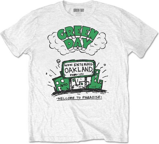 Green Day - Welcome To Paradise Kinder T-shirt - Kids tm 10 jaar - Wit