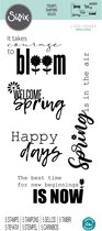 Sizzix Clear stamps set - Spring sentiments