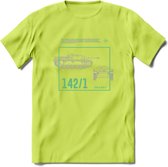 Stug 3 Tank Destroyer leger T-Shirt | Unisex Army Tank Kleding | Dames / Heren Tanks ww2 shirt | Blueprint | Grappig bouwpakket Cadeau - Groen - XL