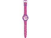 horloge junior 22,5 cm roze/paars