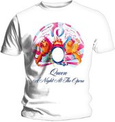 Queen - A Night At The Opera Heren T-shirt - 2XL - Wit
