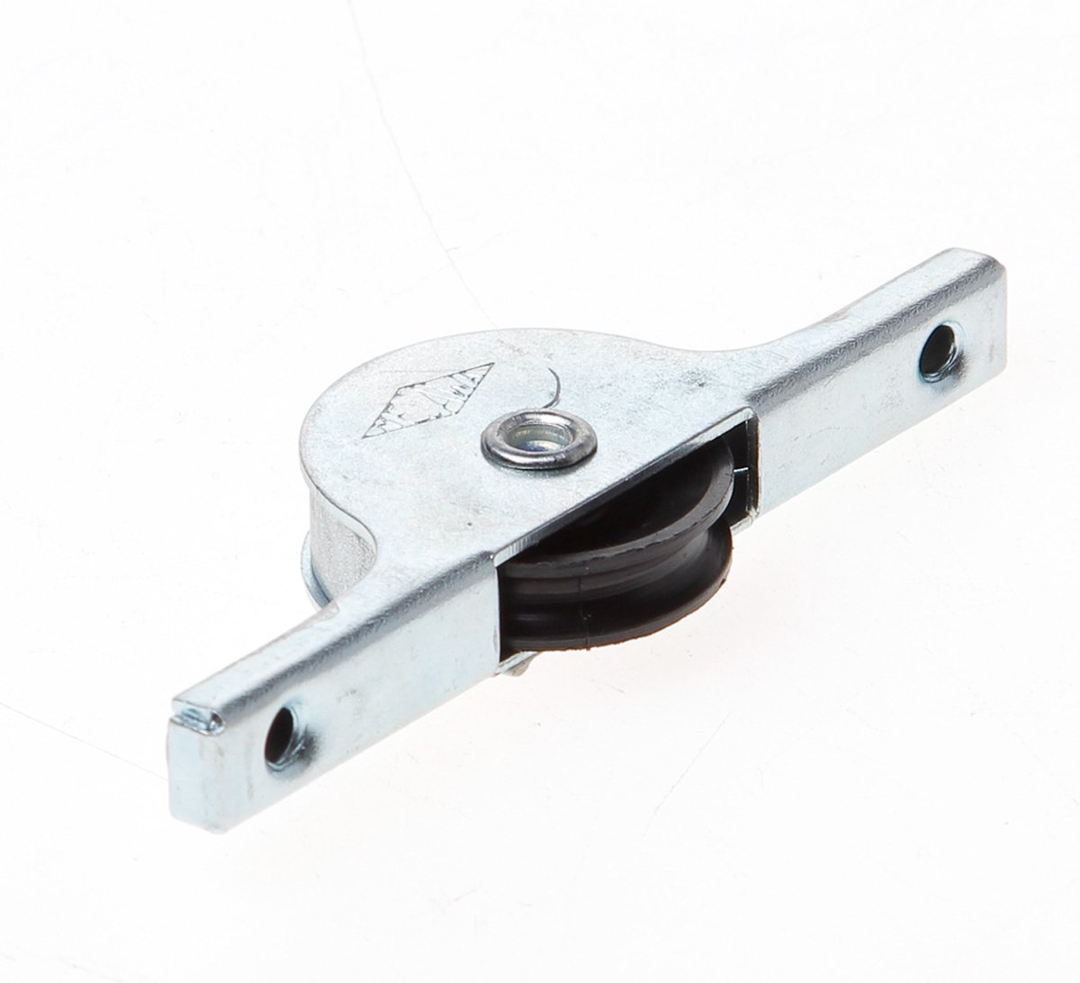 Kastdeurrol smal, met plaatijzeren kast, polyamide wiel 25mm met groef, draagvermogen 3kg 25jw/3kg/541