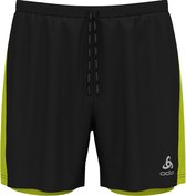 Odlo 2-in-1 Essential Short 5'' Heren - Sportbroeken - zwart/geel - maat XXL