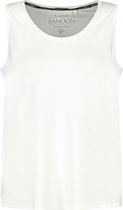 SAMOON Dames Basic top met zijsplitten EcoVero