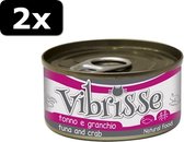 2x VIBRISSE CAT TUNA/CRAB 24X70GR