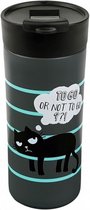 Ed the cat thermosbeker 450 ml grijs