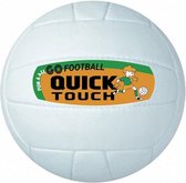 voetbal Quick Touch kunstleer wit/oranje maat 4