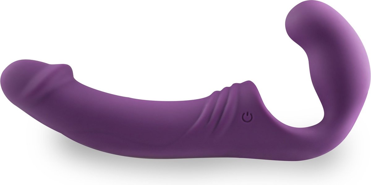 Goedkoopste Strapless Strap-On Vibrator - Paars
