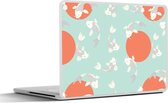Laptop sticker - 10.1 inch - Patroon - Vis - Japan - Dier - 25x18cm - Laptopstickers - Laptop skin - Cover