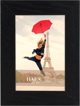 HAES DECO - Houten fotolijst Paris zwart voor 1 foto formaat 10x15 - SP001101