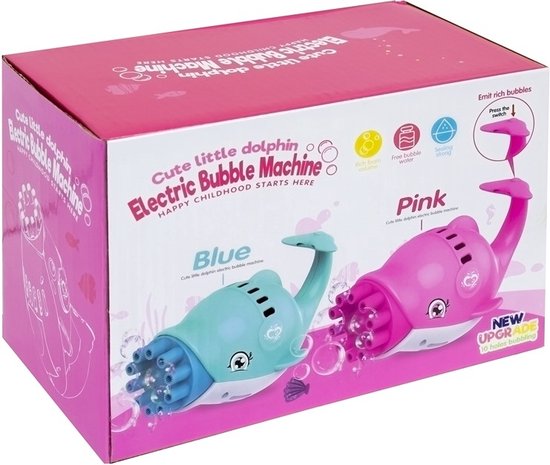 Bellenblaas machine  cute litle dolphin - Inclusief Vloeistof