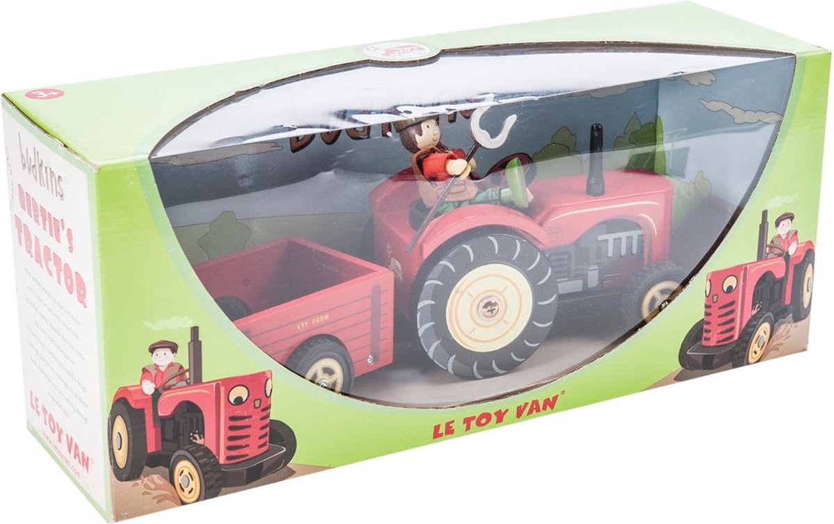 Le Toy Van Speelgoedvoertuig Boer Bertie's Tractor - Hout