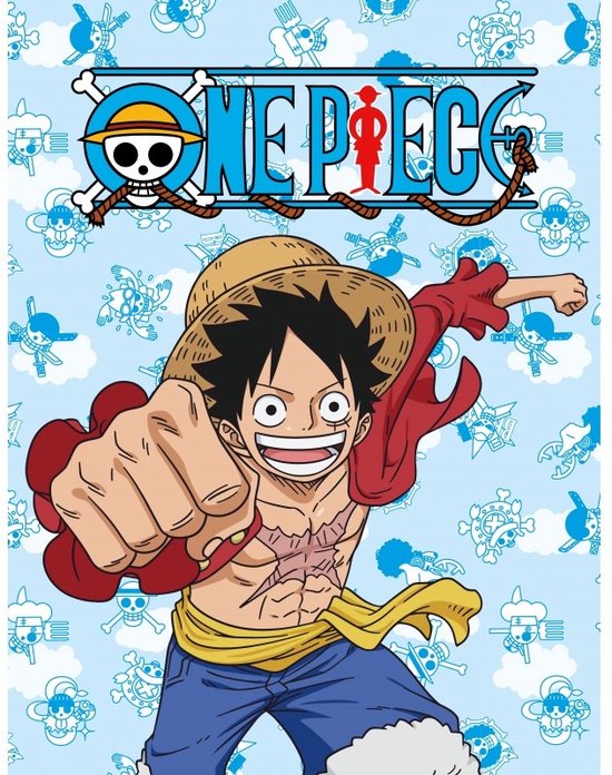 One Piece Fleece deken Luffy - 130 x 170 cm - Polyester
