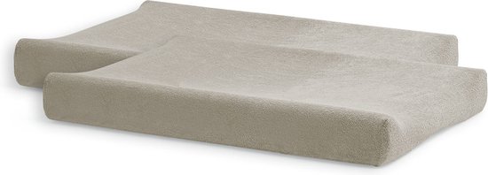 Jollein Baby Aankleedkussenhoes Badstof - 50x70cm - Nougat - 2 Stuks