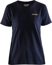 Blaklader 9412-1042 T-shirt dames Edition Limited ' La Life est trop courte...' - Bleu marine foncé - XXXL