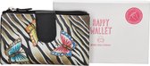 Happy Wallet Portefeuille peint à la main - Imprimé papillon