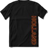 Nederland - Oranje - T-Shirt Heren / Dames  - Nederland / Holland / Koningsdag Souvenirs Cadeau Shirt - grappige Spreuken, Zinnen en Teksten. Maat S