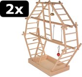 2x SPEELPLAATS LADDER 44X44X16CM