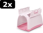 2x - TRANSPORTBOX LINUS CABRIO ROZE