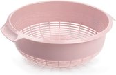 Forte PlasticsÂ keuken vergiet/zeef - kunststof -Â Dia 27 cm x Hoogte 10 cm - oud roze