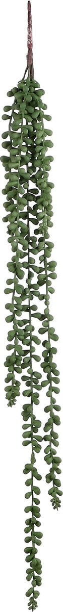 Mica Decorations Senecio Kunst Hangplant - H71 x Ø5 cm - Groen