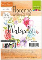 Florence aquarelpapier texture 300g A5 100 vel