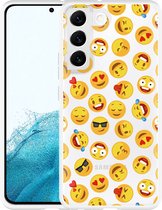 Galaxy S22 Hoesje Emoji - Designed by Cazy