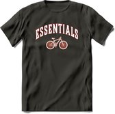 Bike EssentialsT-Shirt | Souvenirs Holland Kleding | Dames / Heren / Unisex Koningsdag shirt | Grappig Nederland Fiets Land Cadeau | - Donker Grijs - 3XL