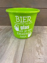 Bier Waarom In Een Glas - Emmer - 5 Liter - Lime Groen