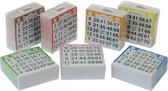 5x Bingo kaarten 1-75 gekleurd