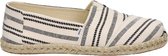 Toms Alpargata Strip instapschoen - Wit zwart - Maat 38,5