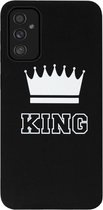 ADEL Siliconen Back Cover Softcase Hoesje Geschikt voor Samsung Galaxy M52 - King