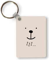 Sleutelhanger - Quotes - Kinderen - Zzz... - Spreuken - Kids - Baby - Uitdeelcadeautjes - Plastic