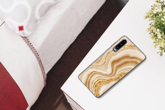 Coque Huawei P30 - Marbre - Beige - Motifs - Coque de téléphone en Siliconen