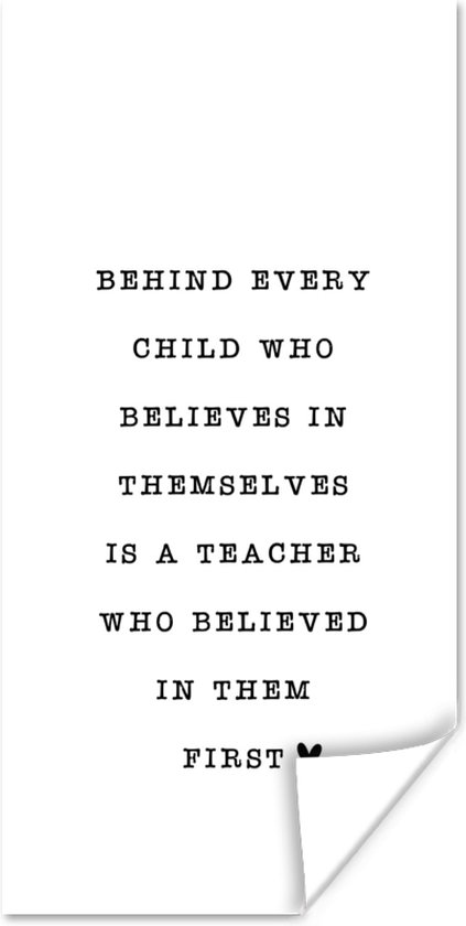Poster Quotes - School - Spreuken - Believe in yourself