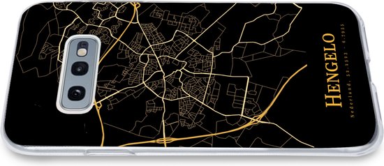 Coque Samsung Galaxy S10e - Hengelo - Noir - Or - Coque de téléphone en Siliconen